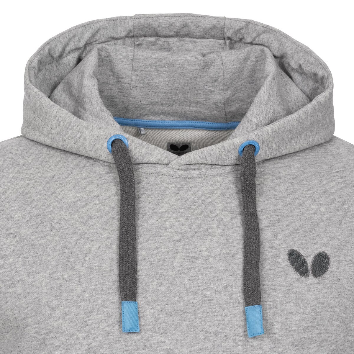 Butterfly Meranji Hoodie: Close-up of the Hoodie Light Grey